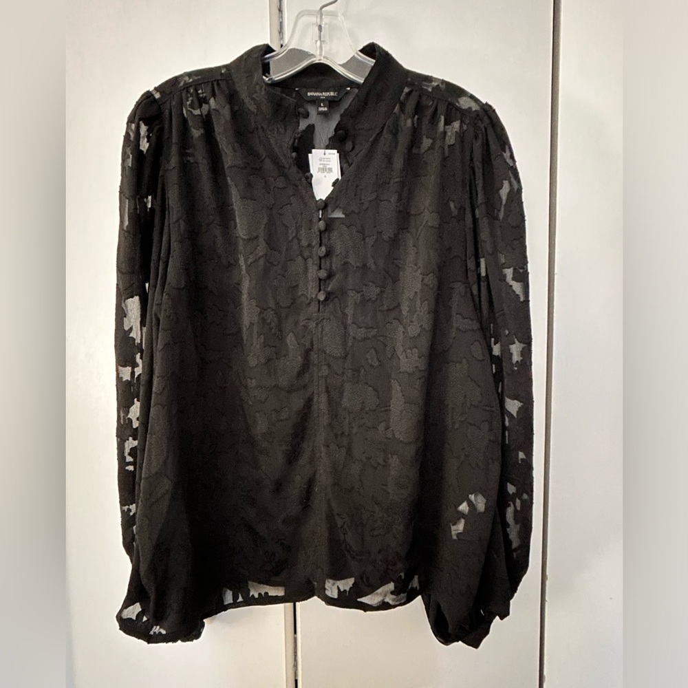 Gorgeous floral sheer blouse NWT